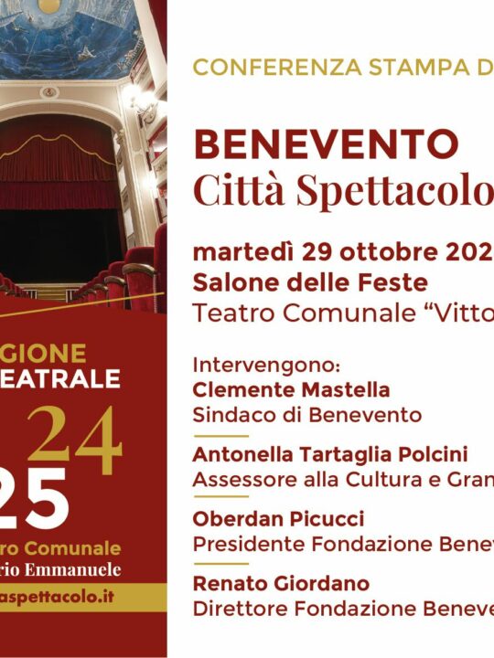 Martedì 29 ottobre la presentazione di Città Spettacolo Teatro