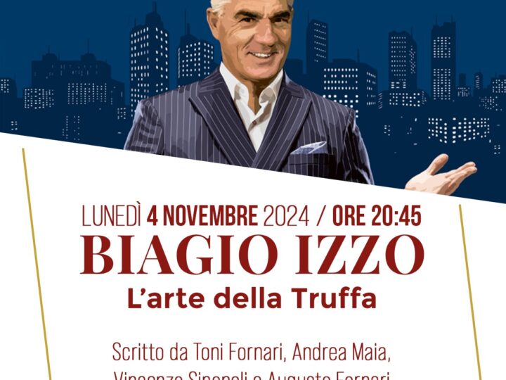 Biagio Izzo in “L’arte della truffa”